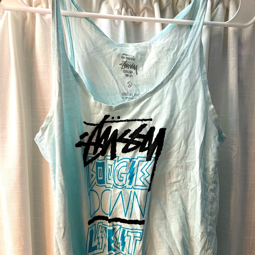 Stussy tank top fits large